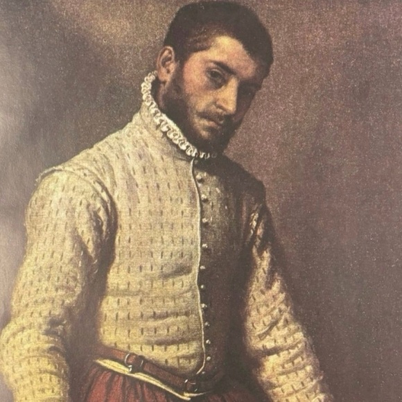 Original Vintage Fine Art Print Italy, Giovanni Battista Moroni Portrait Tailor - Picture 4 of 8